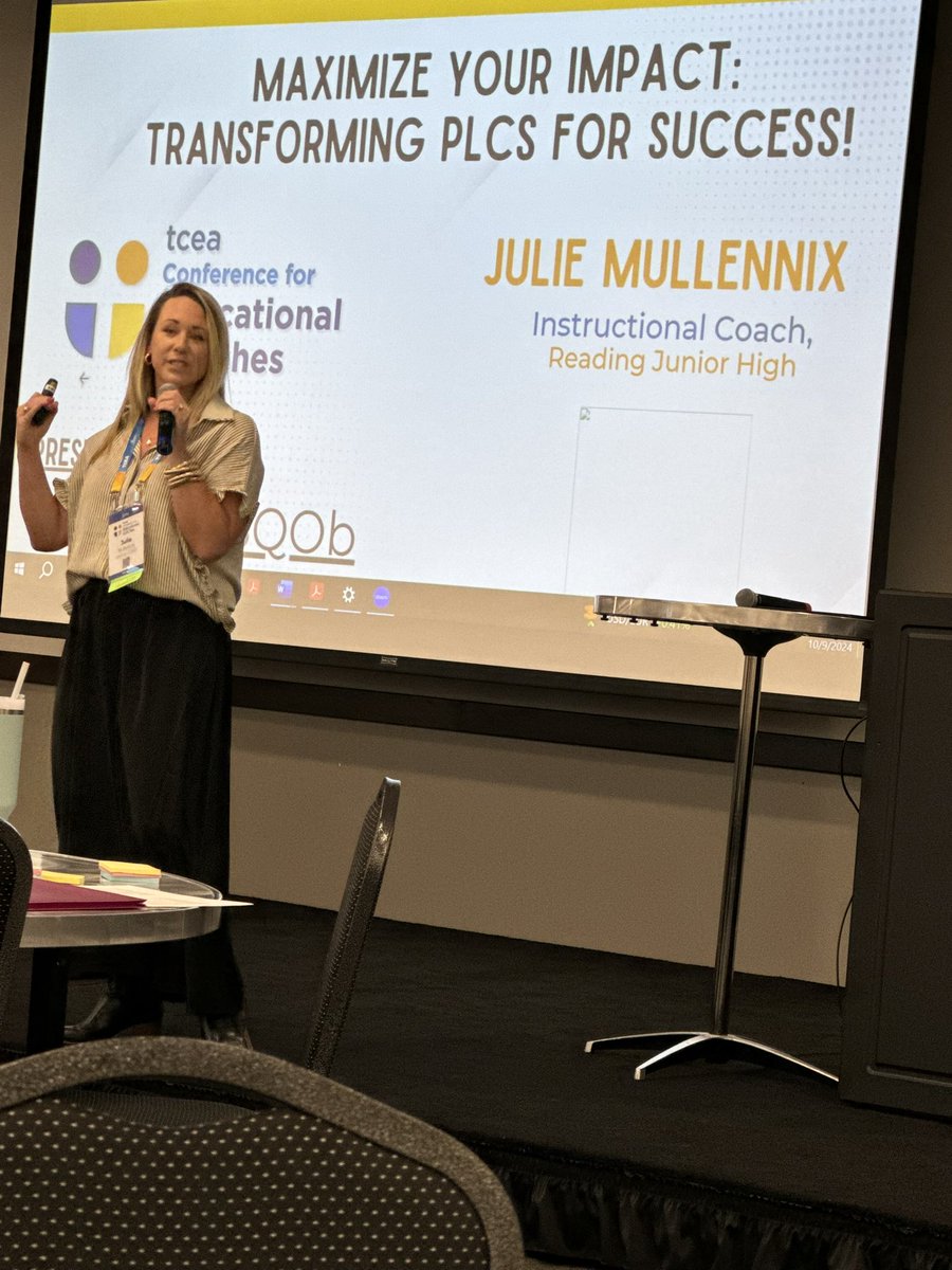JulieMullennix's tweet photo. I did a thing today!!! #tcea conference for Instructional Coaches!  Loved sharing &amp; presenting my resources to grow the IC toolkit and refine PLCs.  #rjhlonghorns https://t.co/F600D1YhU8