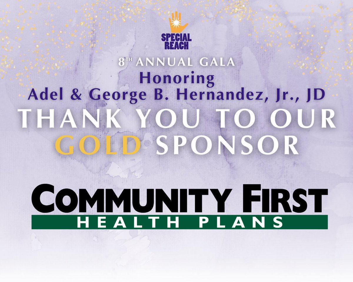 SpecialReachInc's tweet photo. We express our gratitude to @CFHealthPlans for being a gold sponsor of our Gala Honoring Adel &amp; George B. Hernandez, Jr., JD! We appreciate your support so much! For more information about our gala, visit: https://t.co/PcMmMMnXXH

#specialneedschildren #takeabreak #sanantonio https://t.co/vQktdNtea5