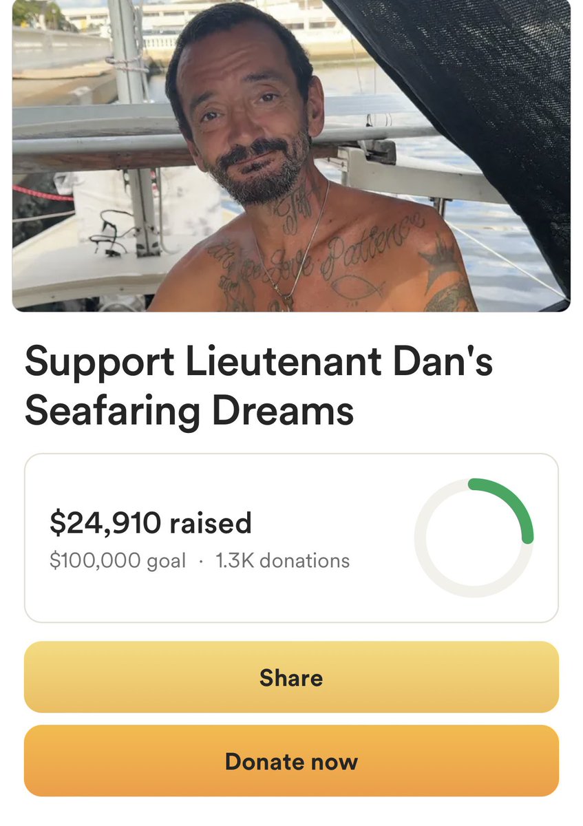This Lieutenant Dan thing is a scam! 

#Milton #Milton2024 #HurricaneMilton #hurricanemilton2024