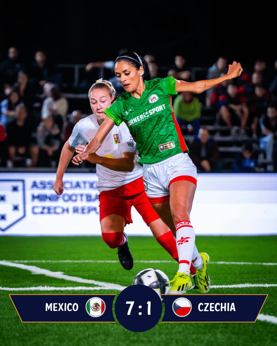 Mexico, see you in the FINAL! 🇲🇽
All matches live 👉 youtube.com/@minifootballc…
#WMF #Minifootball #Worldminifootball #LetsPlayMinifootball #RoadToVictory #MaliLošinj #wmfu23wc2024 #WMF_U23_WC #WMFWomenWC2024 #losinjhotels