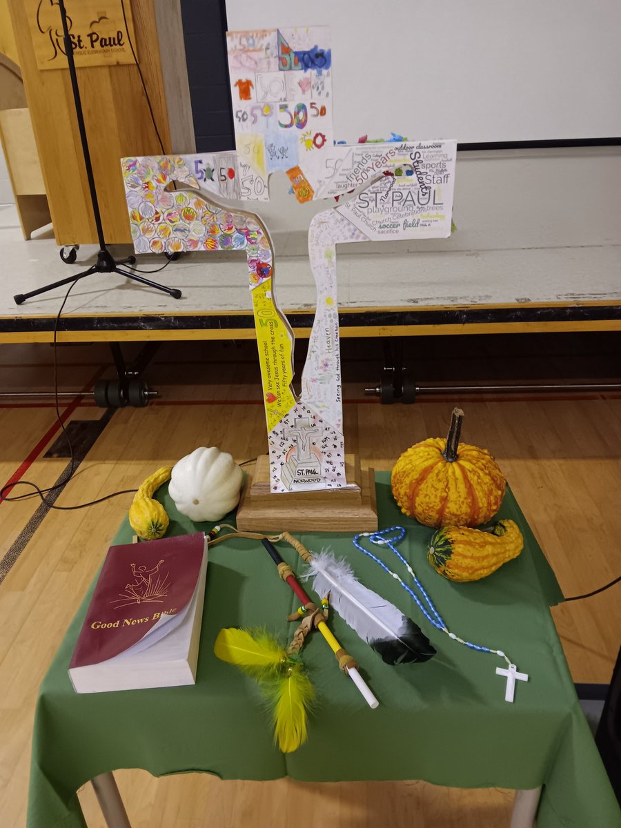 The St Paul community celebrated a beautiful Thanksgiving mass with Fr David this week!  We are grateful for all of God's gifts! 🍃 🍂 🍁 🌽 🌞 #pvncinspires <a href="/JulieA_Selby/">Julie Selby</a>