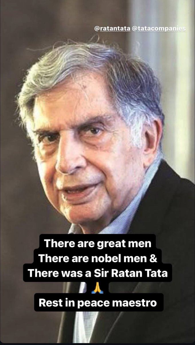 #RatanTata 🙏🙏🙏