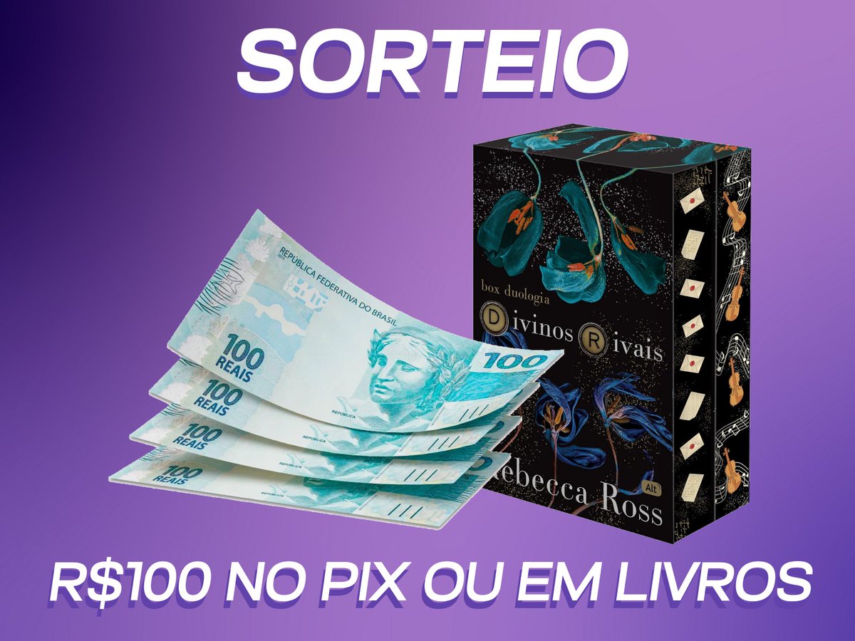 🔥 SORTEIO DE COMEBACK 🔥

🏆 Valendo R$100 no PIX ou em livros!

Regras:
💜 Repostar esse tweet
💜 Fazer parte do nosso canal no Telegram ou Whatsapp (respondi esse tweet com os links!)

Resultado: 18/10. Boa sorte! 🥰