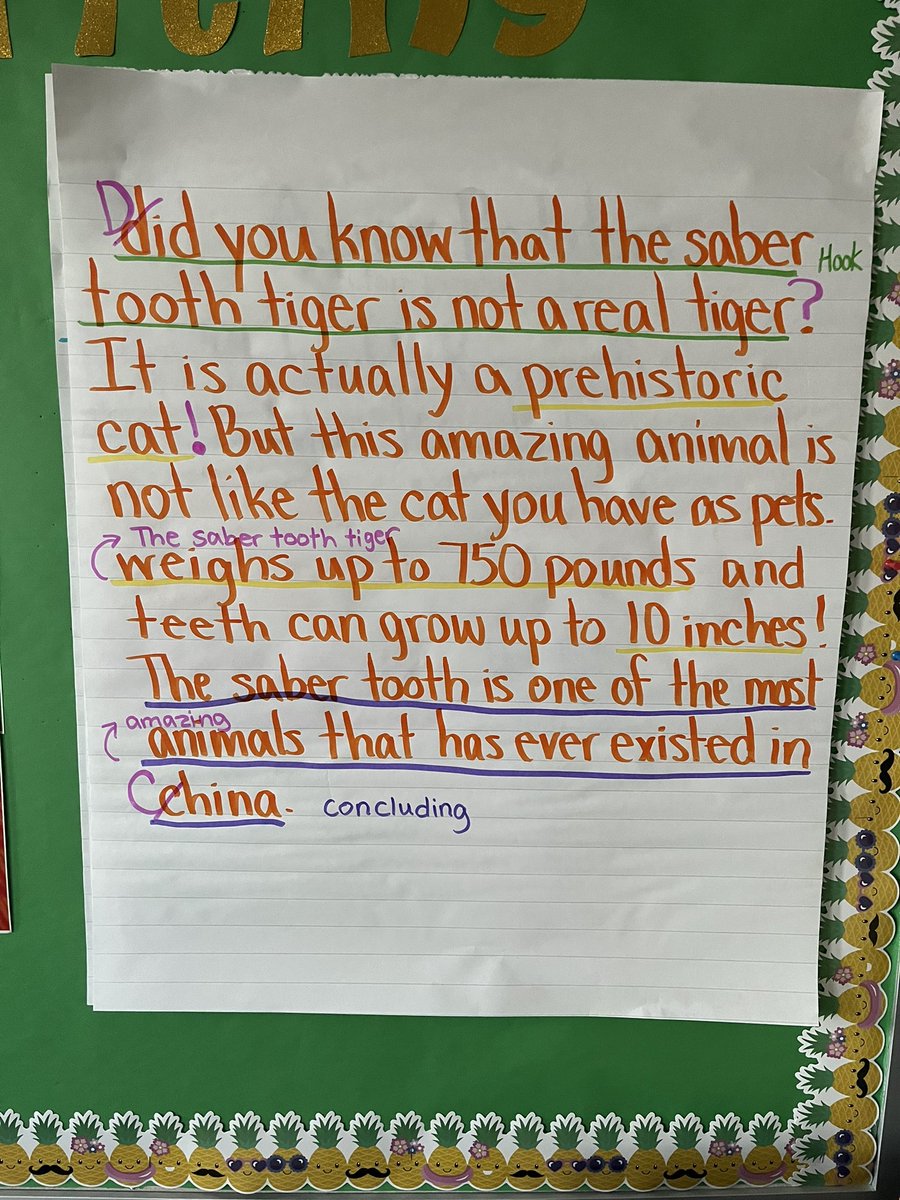 MrsStefanik99 (@mrsstefanik) on Twitter photo Apex Predator introduction and one body paragraph writing ✅ Scholars loved using colored pencils and their checklist to revise and edit their first two paragraphs <a href="/RossvilleElem/">RossvilleElementary</a> <a href="/MrsWrightBCPS/">Stefanie Wright</a> <a href="/MrZablocki1/">Michael Zablocki</a> Apex Predator introduction and one body paragraph writing ✅ Scholars loved using colored pencils and their checklist to revise and edit their first two paragraphs <a href="/RossvilleElem/">RossvilleElementary</a> <a href="/MrsWrightBCPS/">Stefanie Wright</a> <a href="/MrZablocki1/">Michael Zablocki</a>