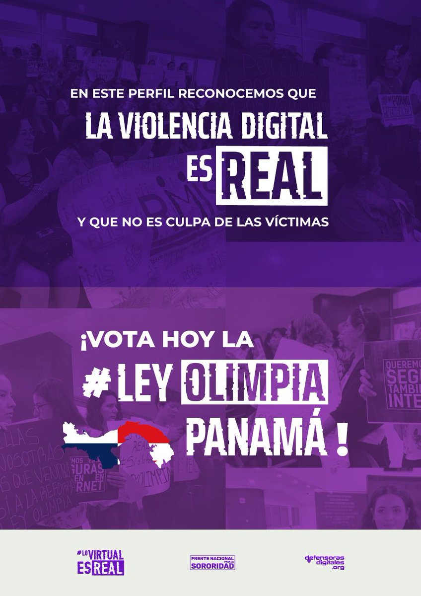 En sus manos está  hoy #LeyOlimpiaPanamá
En la ley 61, Art 166 A se reconoce la Violencia S3xual Digital y es un avance para proteger a las vícitmas. 
 <a href="/juntabelisafria/">H.R. Omar Ortega</a> contamos con su voto.
#LeyOlimpia