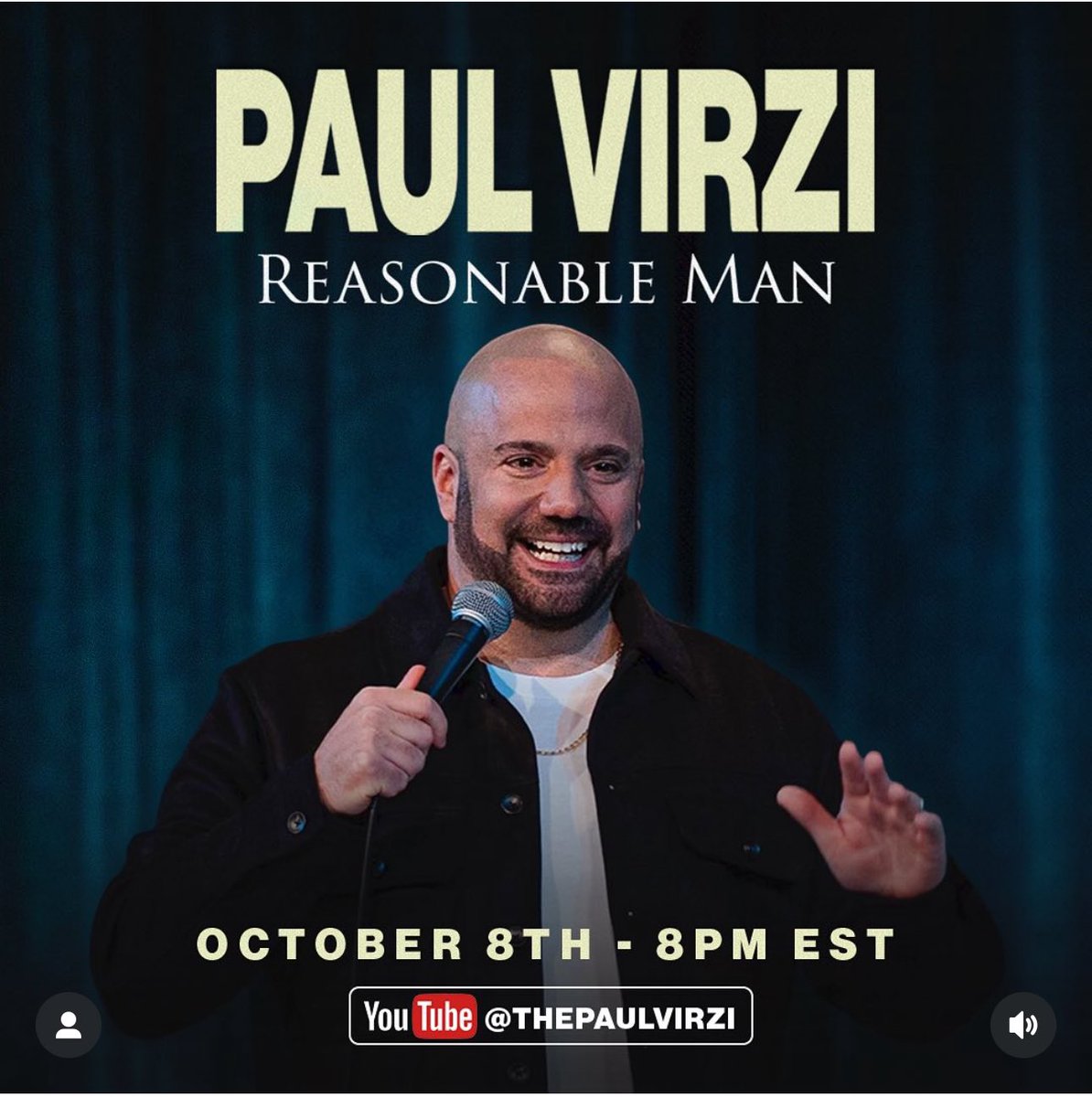 SalVulcano's tweet image. My brother @PaulVirzi’s NEW SPECIAL is out RIGHT NOW! His third and somehow funniest so far! Check it out and share!!!

📺:youtu.be/Xz9wjGimAoo?si…