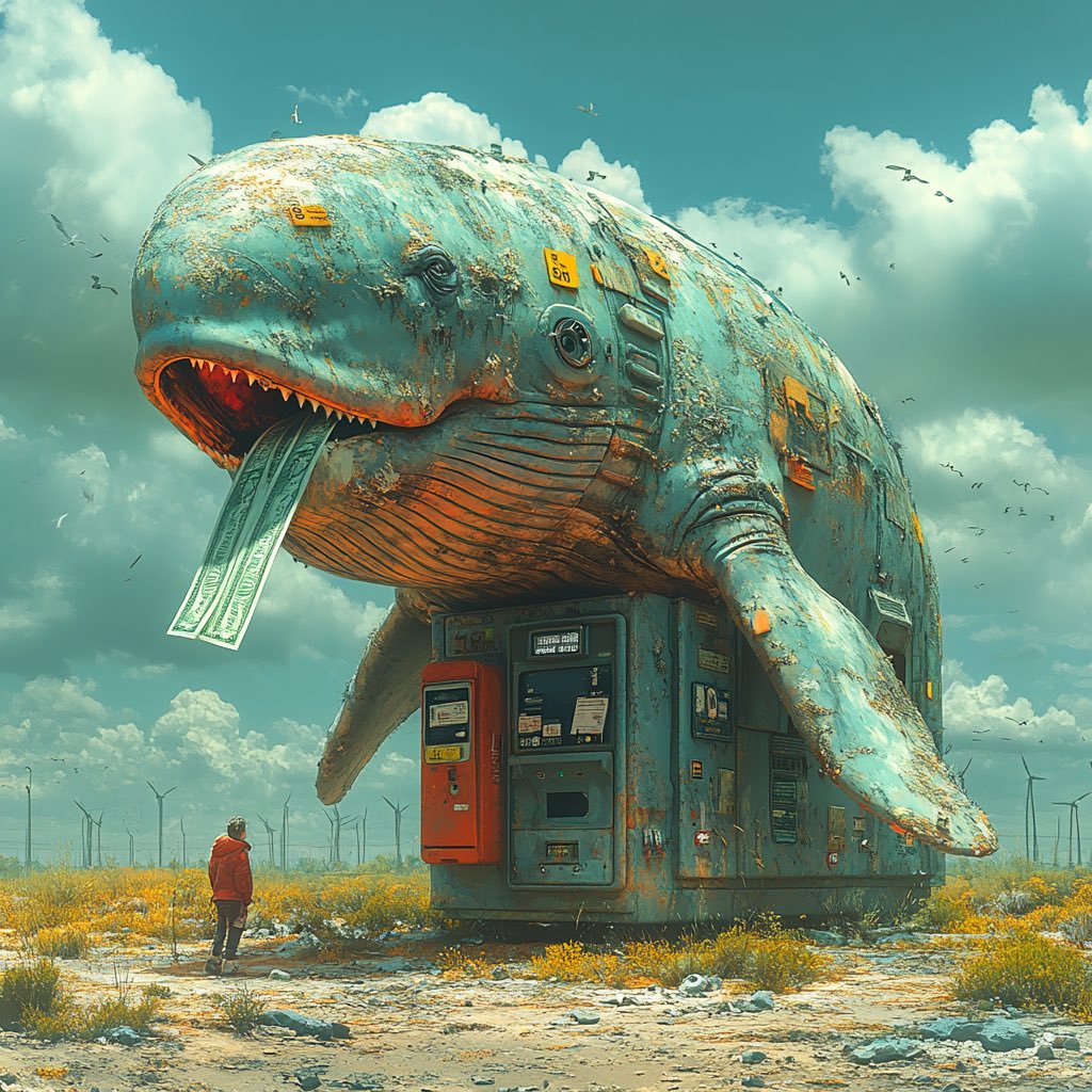Ok so hear me out, if we strap a whale down to an ATM and open the belly….