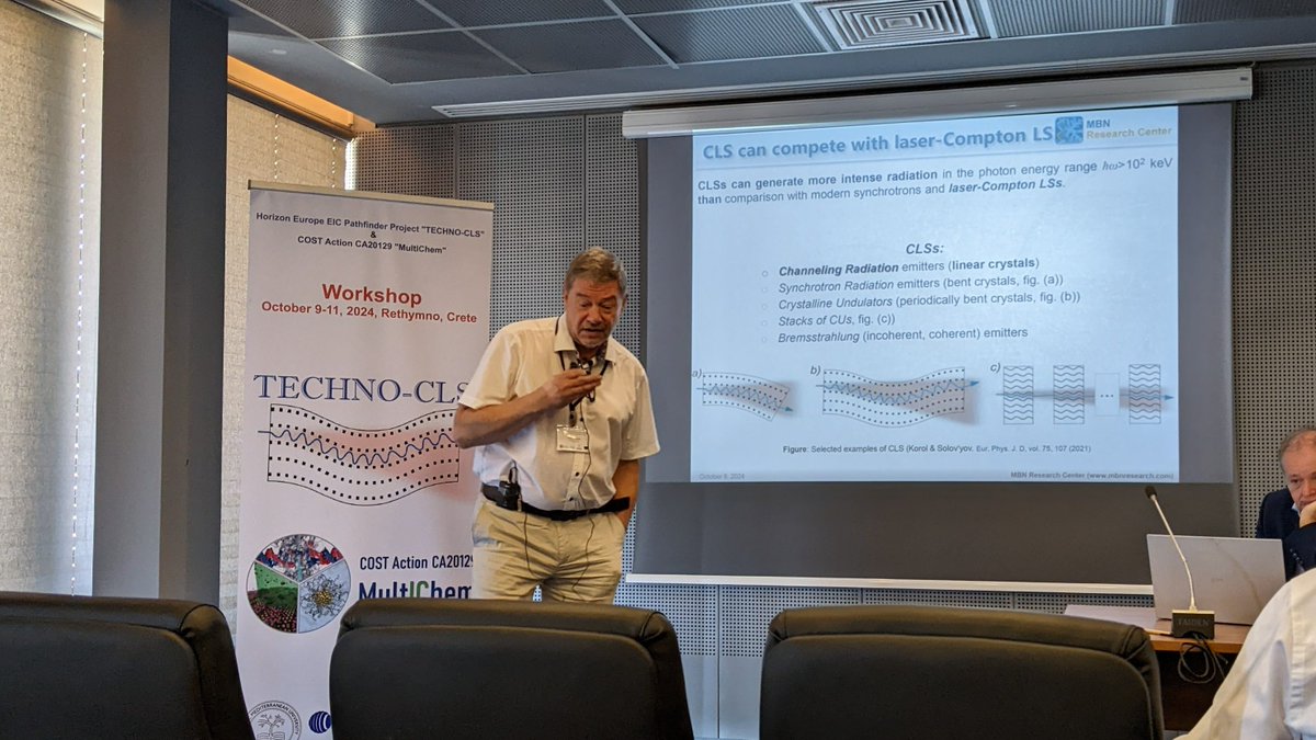 TechnoCls's tweet photo. Today marks the first day of the TECHNO-CLS Workshop in the beautiful city of Rethymno in Crete. We had informative talks from project members from the MBN Research Center, @uni_mainz, @esrfsynchrotron , @HMUniversity , and the Università degli Studi di Ferrara and @INFN_! https://t.co/VDlK2Np1Af