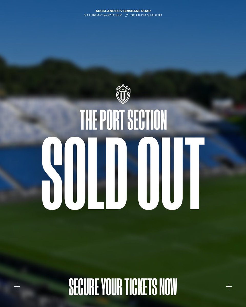 We're proud to announce that our active support section 'The Port' has sold out! ⚔️
 
You can still join them in the south stand to help bring the noise, General Admission tickets available now 🏟️