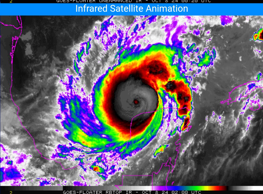 Underground_USA's tweet photo. Milton On Final Approach To Florida

Hurricane Milton is nearing the west coast of Florida this afternoon as a major category 3 hurricane. Winds have come down some as expected as the storm began encountering some southwesterly wind shear earlier today. Even though some weakening has occurred, big impacts remain and have been ongoing across parts of Florida today. The wind field has grown larger in size as well. Milton has spawned several tornadoes across central Florida today. Storm surge is beginning the coast and is expected to rise 6-13 feet near and just south of Tampa. Up to a foot or more of rain will fall along the track, mainly north of the center. Hurricane force winds will arrive at the coast later this evening and spread west to east across central Florida.
