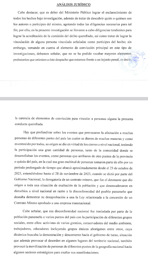 rekhapacitando's tweet photo. #Panamá #minería
A punto de cumplirse un año de la imposición del contrato minero durante la administración Cortizo, el MP archiva demanda por $50 millones contra 21 personas (entre activistas, ambientalistas y manifestantes) de Tierras Altas, querellados por la Cámara de Turismo, Comercio e Industrias de Tierras Altas.  
-"No se ha podido recabar mayores elementos probatorios ....para vincular a persona alguna a la conducta querellada"
-"Fue desestimado el delito de daños a la propiedad ajena en virtud de la falta de legitimidad del querellante para accionar en representación de las personas afectadas".

@teleSURtv