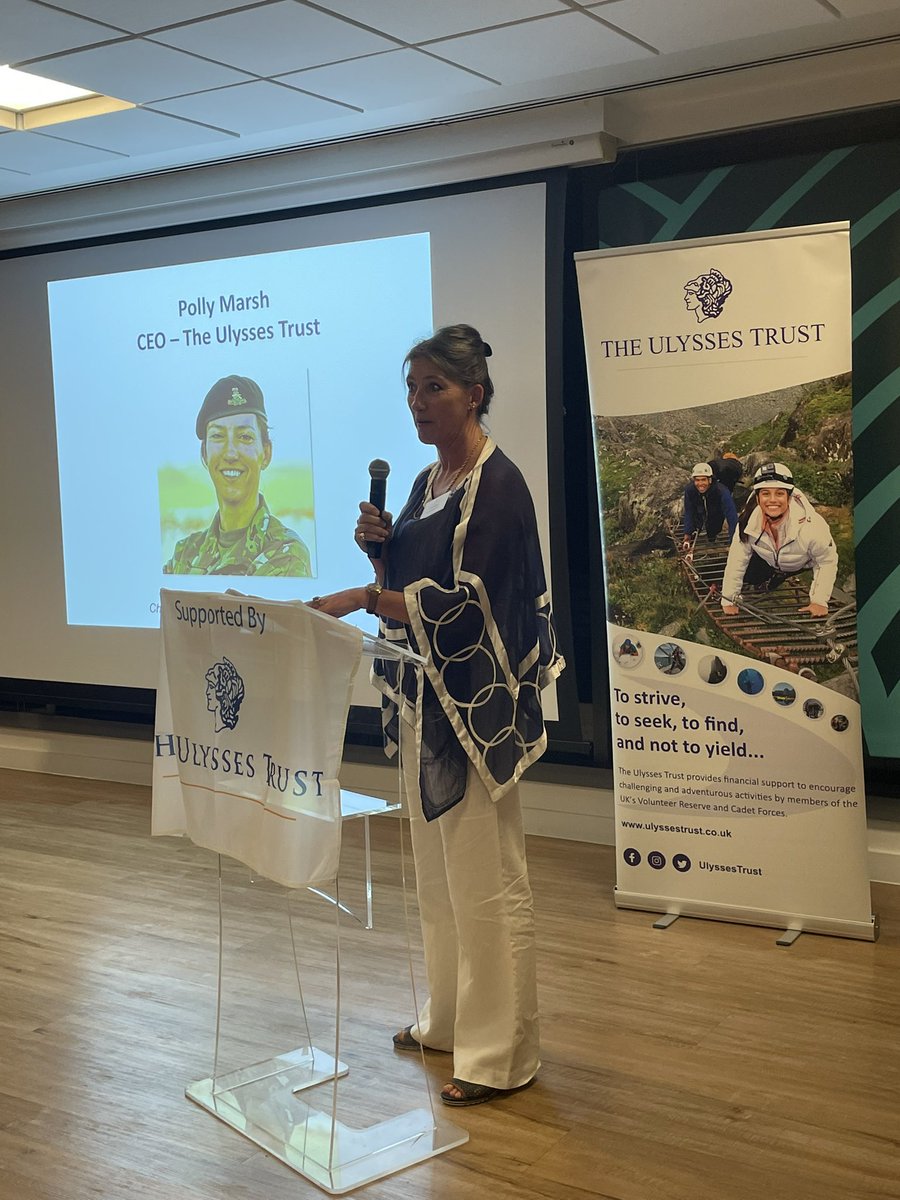 YOULondon1's tweet image. Inspiring evening spent listening to stories of adventure training expeditions funded by the @UlyssesTrust. With @ComdtAC, 282 Sqn @LondonAirCadets and @WinchesterSCC.