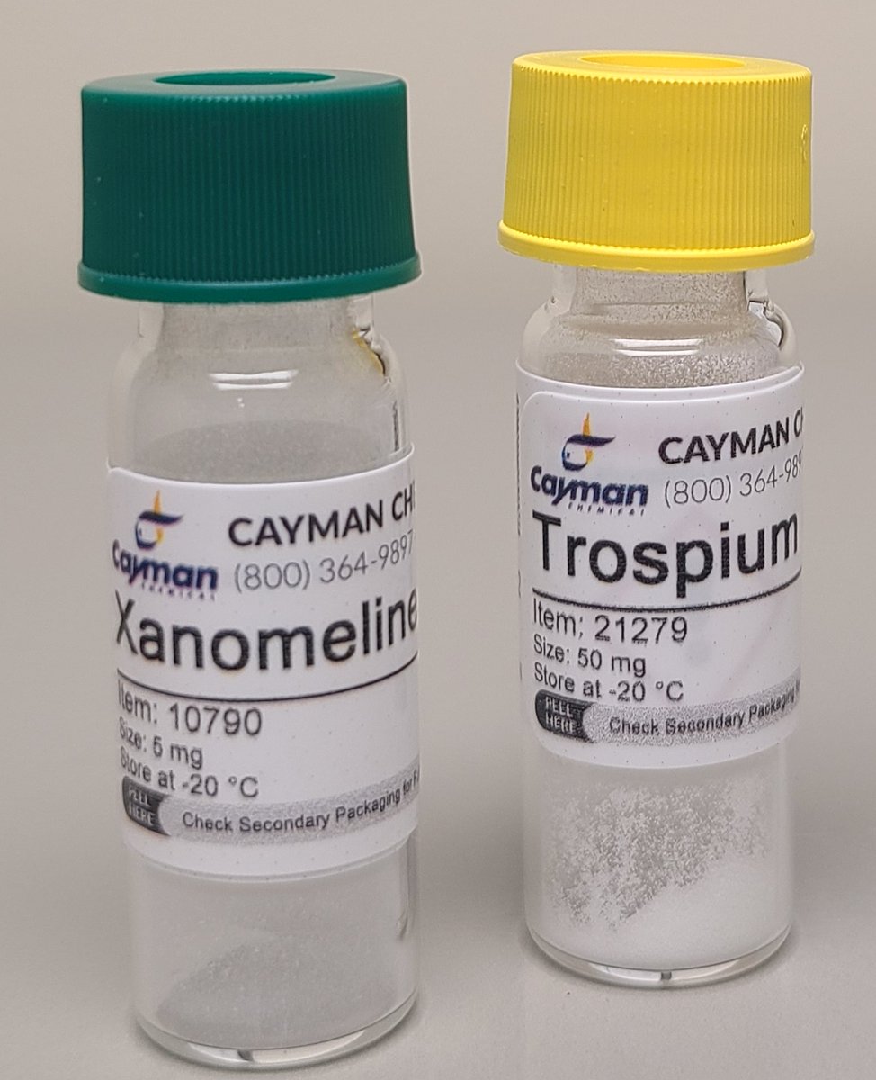 Steve Curry (@stevecurrymd) on Twitter photo MedTox Fellows: Got standards to add Xanomeline & Trospium to our mass spec library. Xanomeline, a newly approved antipsychotic, activates all muscarinic receptors. Which subtypes are thought to be beneficial for desired effect? Why is tropsium given with it? <a href="/ToxAndHound/">The Tox And The Hound</a> MedTox Fellows: Got standards to add Xanomeline & Trospium to our mass spec library. Xanomeline, a newly approved antipsychotic, activates all muscarinic receptors. Which subtypes are thought to be beneficial for desired effect? Why is tropsium given with it? <a href="/ToxAndHound/">The Tox And The Hound</a>