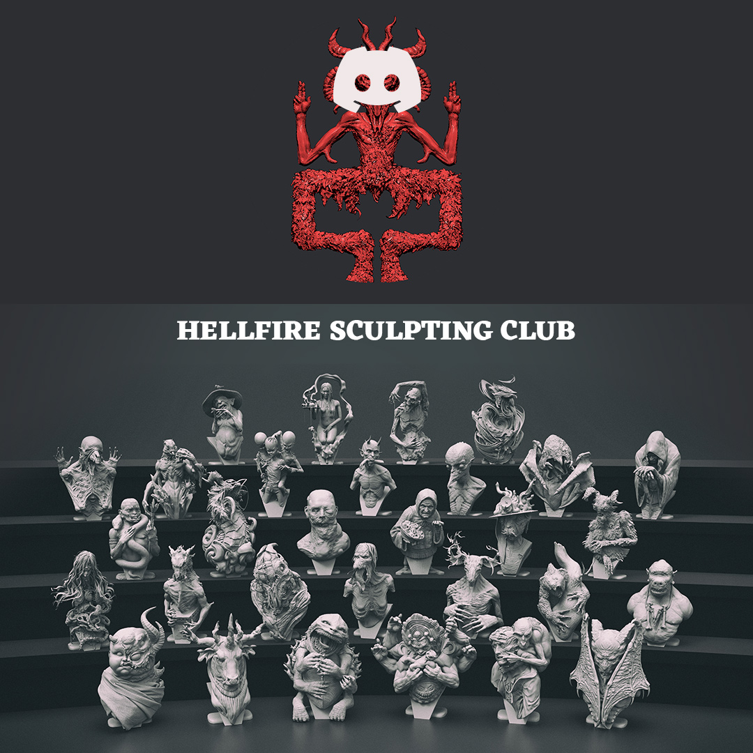 f_intothevoid's tweet photo. We've opened a public section on the Discord of our sculpture club. 
It's open to all artists who like horror, creatures and weird things. It's also open to gamedevs, writers, musicians, mutants, etc.
Cozy place to chat, show your works and connect.
Link just below in reply. https://t.co/Sxd0HQHrP1