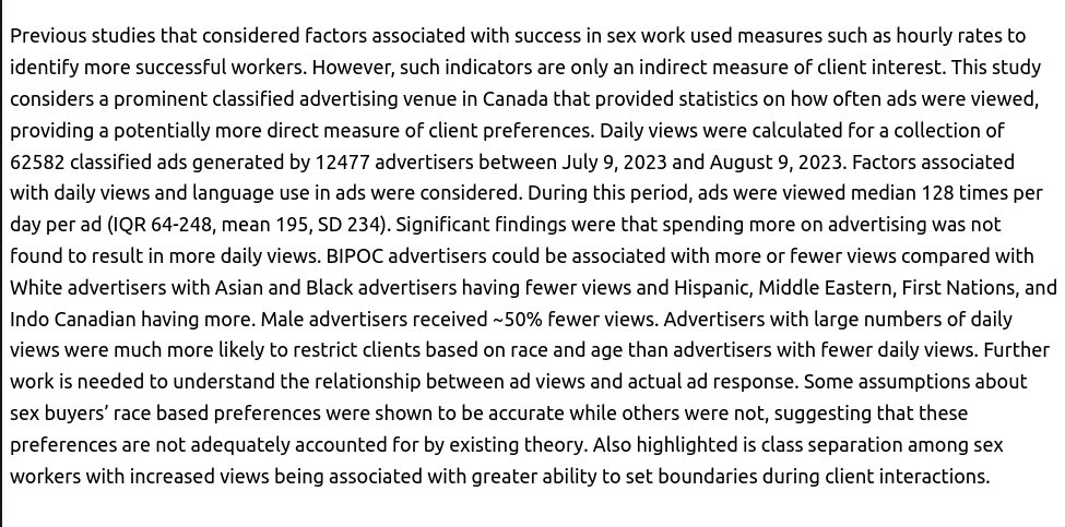 SexWorkPopCA's tweet photo. Abstract: https://t.co/WzlBbcztNG