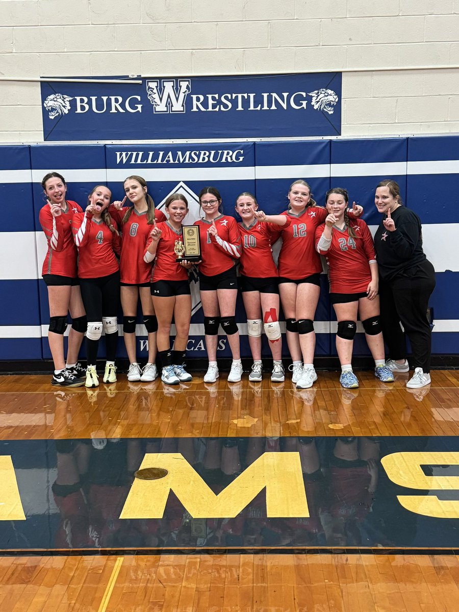 EastClintonAD's tweet image. Congratulations to our 7th grade team on winning the national division 🏐 tournament