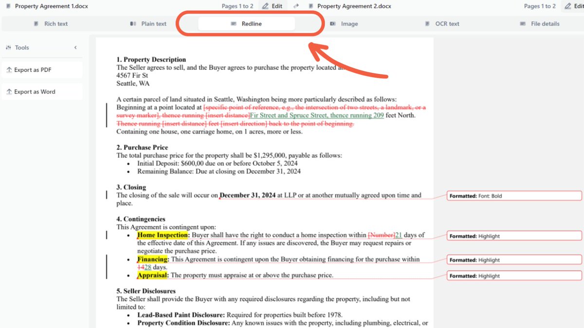 diffcheckerapp's tweet image. Experience a more efficient editing process with Diffchecker's Redline feature—now available for Windows users for Word docs or PDFs.
Download Diffchecker Desktop and try it out now: diffchecker.com/download-trial/
