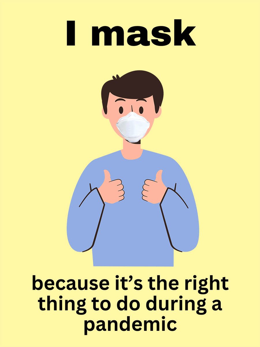 There are endless reasons to mask. All of them are good, especially during an ongoing pandemic.
#WearAMask #MaskUp
#CovidIsNotOver #CovidIsntOver #CovidIsIAirborne #StopLongCovid #BringBackMasks