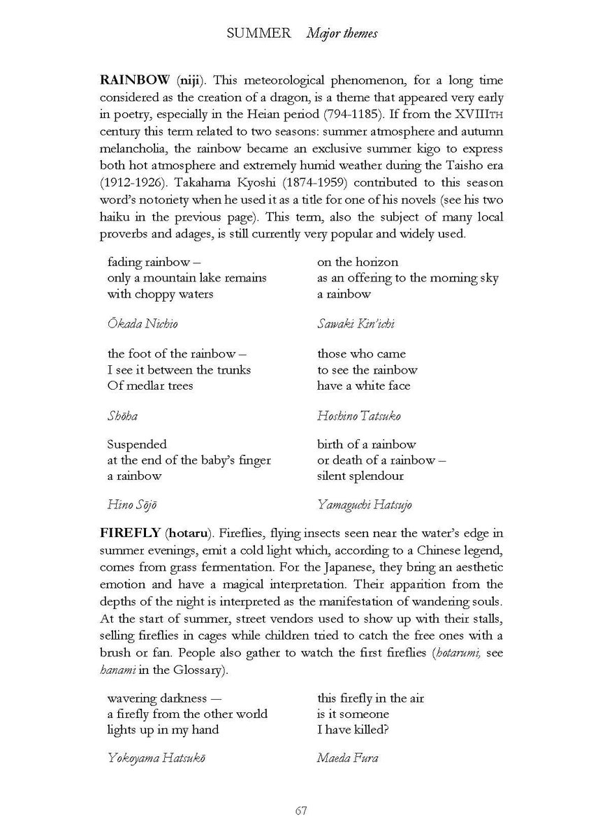 seashores #13, fully dedicated to the Japanese saijiki, will be out in No. 130 pages featuring: explanatory introduction; 35+ major seasonal themes; 155+ season words; 420+ haiku; and more €15+post haikuspirit.org (5/6)