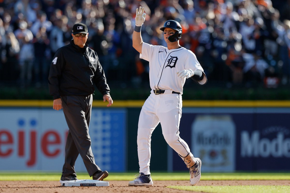 MLBNetwork's tweet photo. The @tigers are ONE win away from the #ALCS! 🐅

#Postseason https://t.co/c0IQ9ipmBC