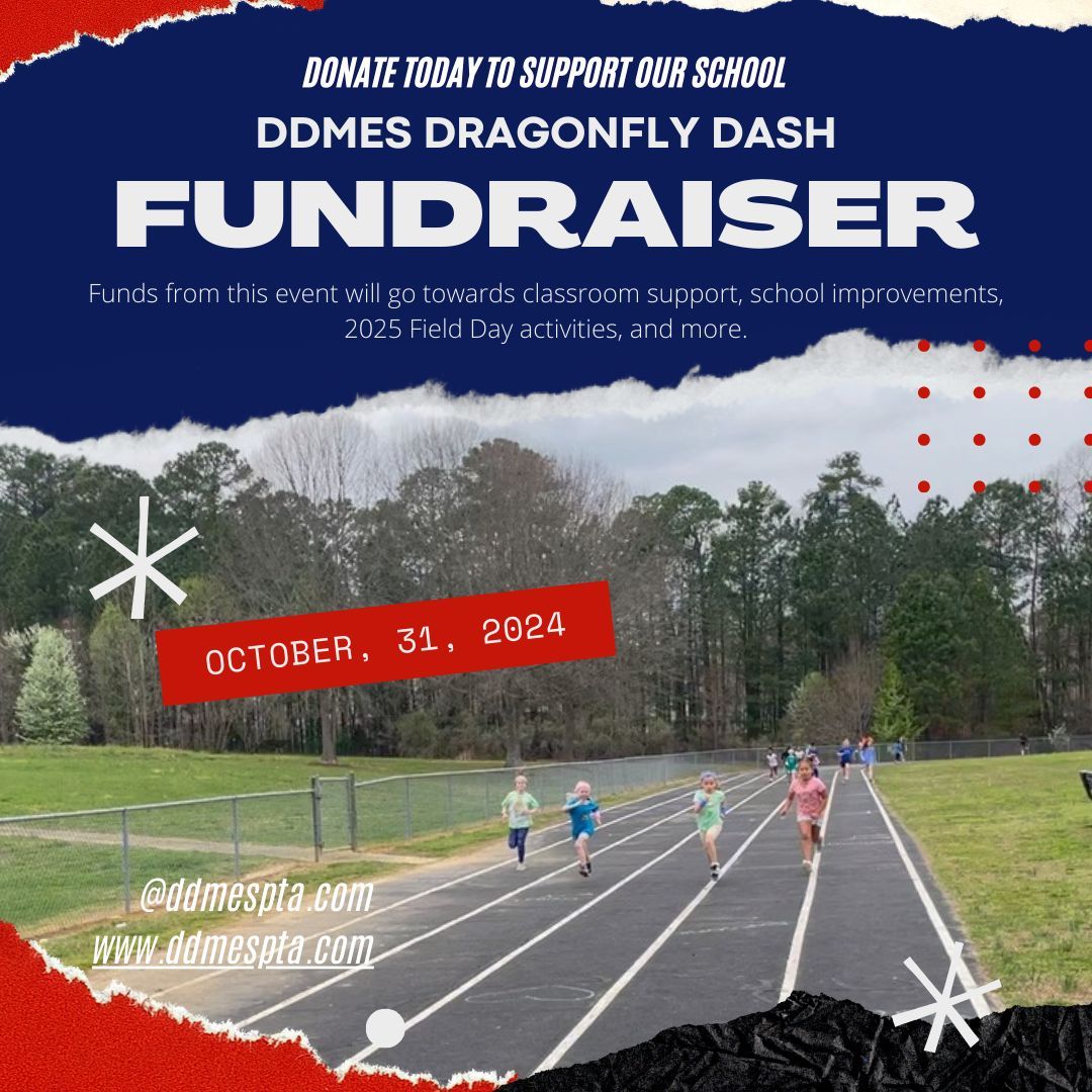 Dillard Drive Elementary School PTA (@ddmespta) on Twitter photo 🚨 Dragonfly Dash is Oct 31! 🏃♂️💨 <a href="/dillardmagnetES/">Dillard Drive Magnet Elementary</a> Support our school by donating TODAY—every bit helps! 💙🐉 buff.ly/3ZSPLmB
#DragonflyDash2024 #SupportOurSchool #DonateNow #MakeADifference 🚨 Dragonfly Dash is Oct 31! 🏃♂️💨 <a href="/dillardmagnetES/">Dillard Drive Magnet Elementary</a> Support our school by donating TODAY—every bit helps! 💙🐉 buff.ly/3ZSPLmB
#DragonflyDash2024 #SupportOurSchool #DonateNow #MakeADifference