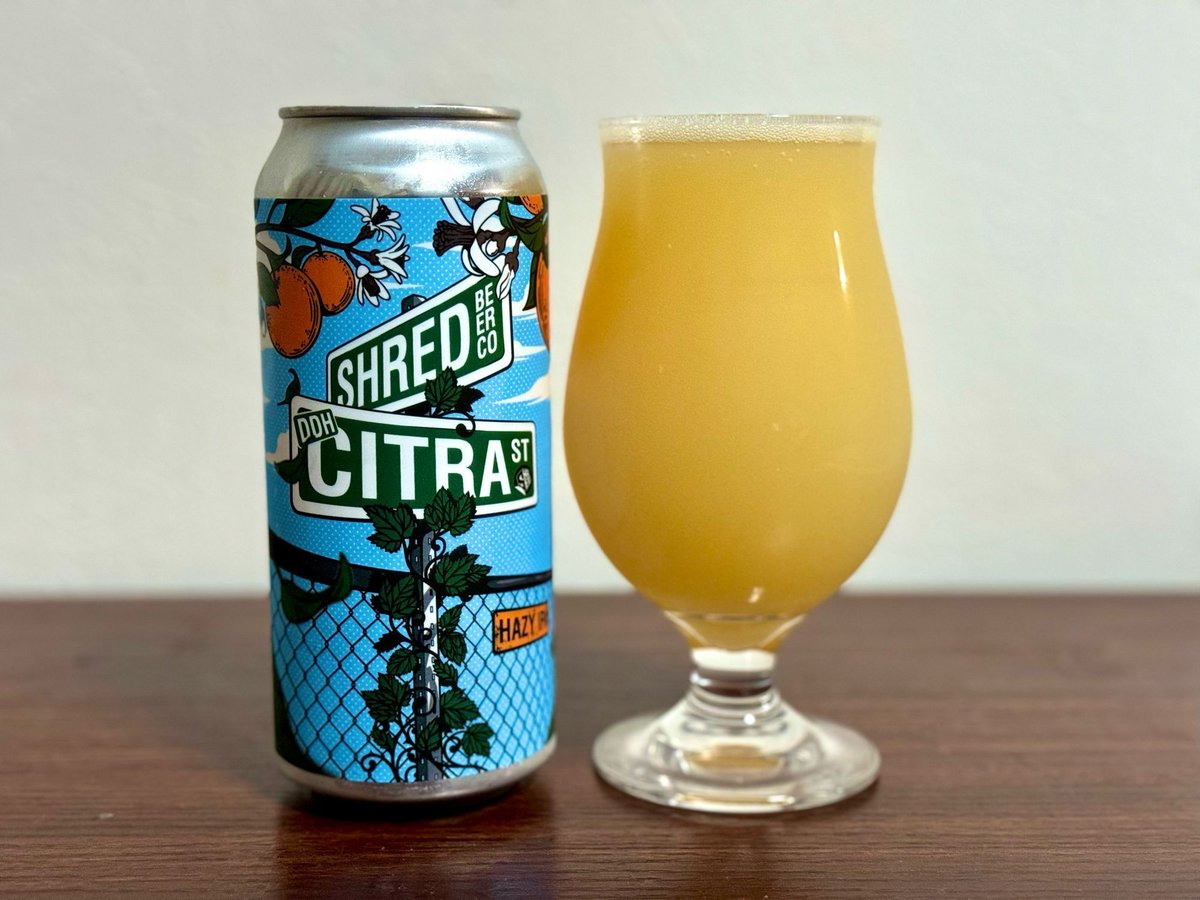 HiyaKuma0617's tweet photo. #ShredBeer / DDH Citra Street Hazy IPA
はじけるオレンジ🍊の香り
みかん🍊、ライチシャーベット🍨
ほんのりグレープ🍇の皮の苦み
優しく鼻を抜けるグラッシー🌱とスパイシーさ
シトラHopにフィーチャーしたフレッシュフルーティーなフレーバーがとっても美味しいおビール🐻‍❄️
#ひやくまの冷蔵庫 https://t.co/W7jJgCtxLi