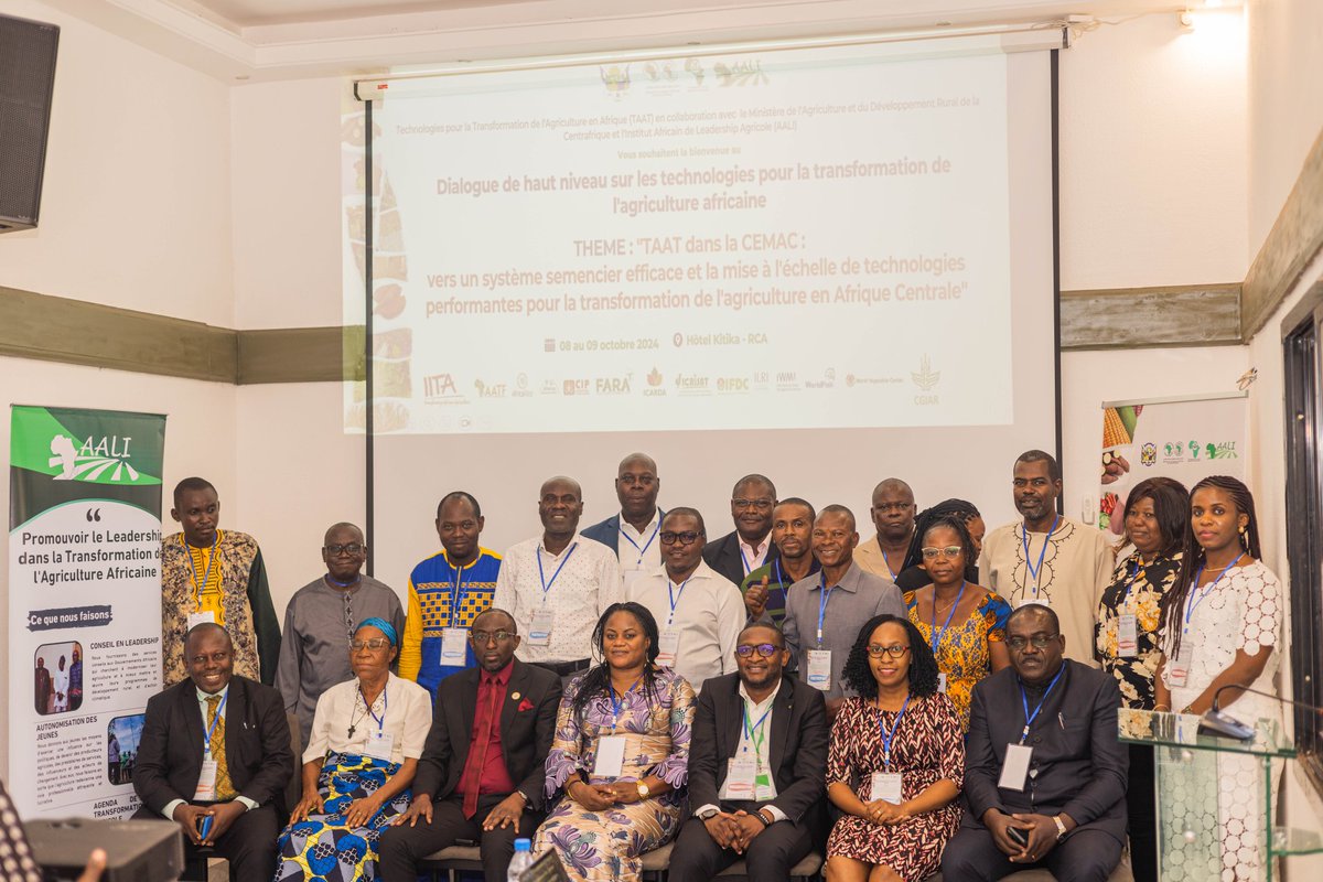AALI African Agricultural Leadership Institute (@aaliofficiel) on Twitter photo #CEMAC: AALI facilitated 2-day a sub-regional dialogue in #Bangui, the capital of the Central African Republic (CAR). This dialogue, organized from October 8 to 9 as part of the <a href="/Taat_Africa/">#Technologies to #FeedAfrica</a> project, has brought together several private and public sector players from CAR, DRC, #CEMAC: AALI facilitated 2-day a sub-regional dialogue in #Bangui, the capital of the Central African Republic (CAR). This dialogue, organized from October 8 to 9 as part of the <a href="/Taat_Africa/">#Technologies to #FeedAfrica</a> project, has brought together several private and public sector players from CAR, DRC,