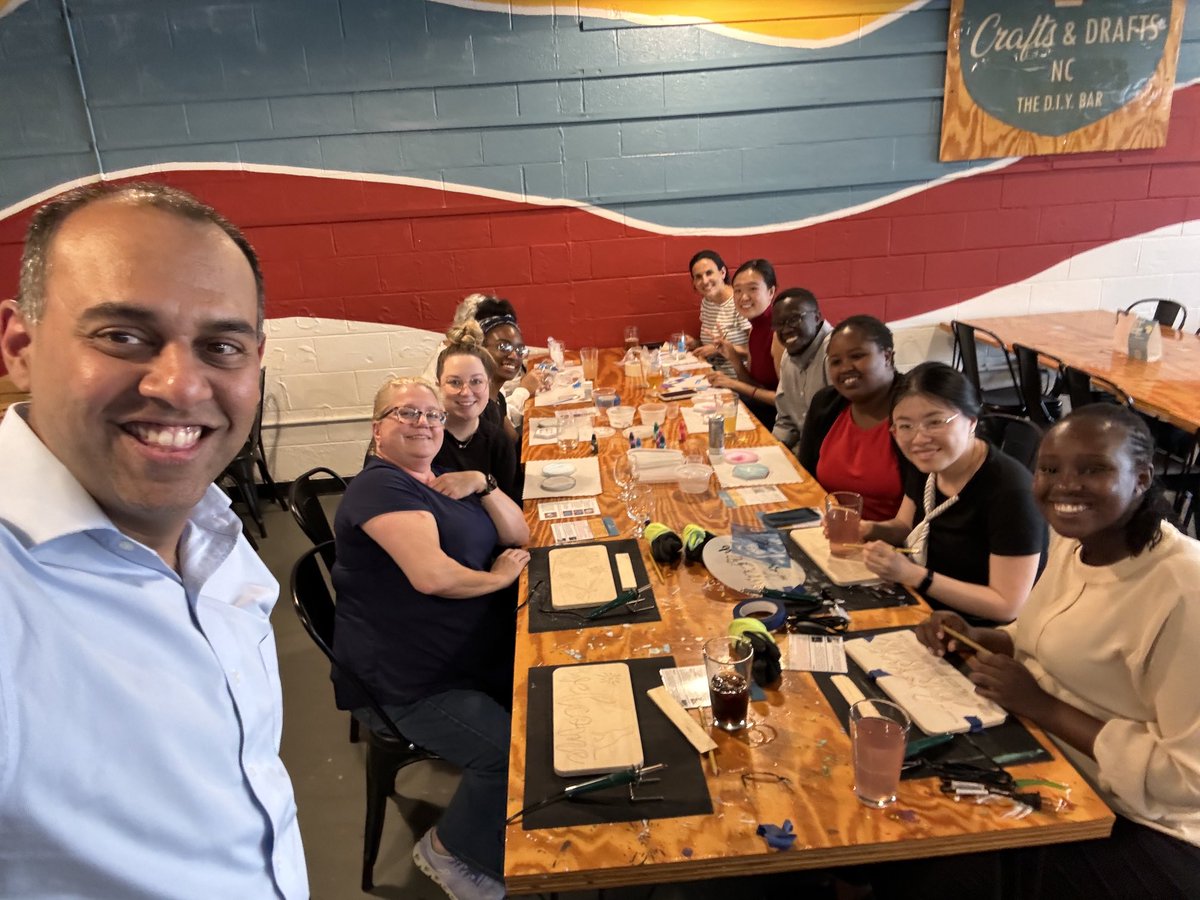 Krishna Udayakumar (@krishna_u) on Twitter photo One of the highlights of the year is Team Week, when we can spend time reflecting on the past year and planning for the future.
#craftsanddrafts brings out the creativity!
@dukeghic <a href="/innovationsinhc/">Innovations in Healthcare</a> <a href="/DukeGHI/">Duke Global Health</a> <a href="/DukeMargolis/">Duke-Margolis</a> <a href="/DukeMedSchool/">Duke University School of Medicine</a> One of the highlights of the year is Team Week, when we can spend time reflecting on the past year and planning for the future.
#craftsanddrafts brings out the creativity!
@dukeghic <a href="/innovationsinhc/">Innovations in Healthcare</a> <a href="/DukeGHI/">Duke Global Health</a> <a href="/DukeMargolis/">Duke-Margolis</a> <a href="/DukeMedSchool/">Duke University School of Medicine</a>