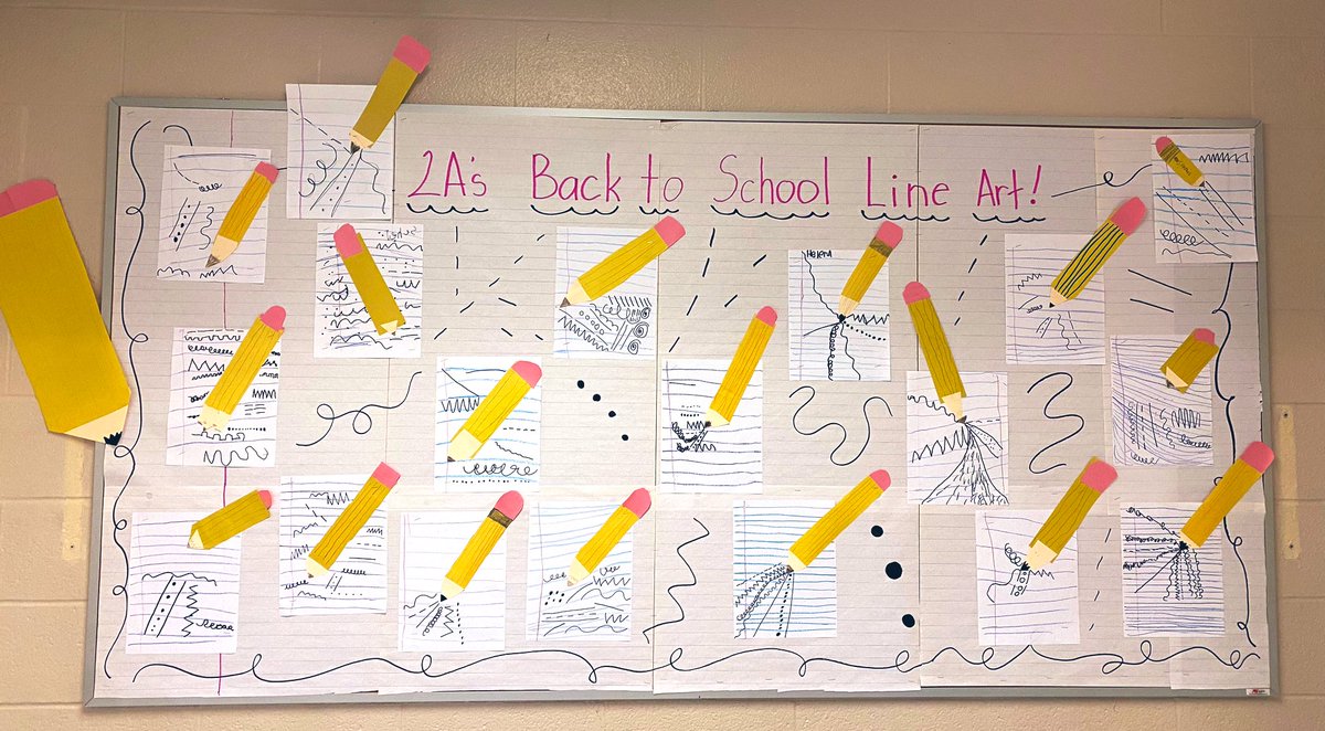 Exploring different types of lines in art! ✏️✏️✏️