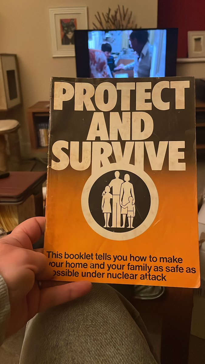 Hope you all have your copy of that 1980 classic “Protect &amp; Survive” … ? Here’s ours …