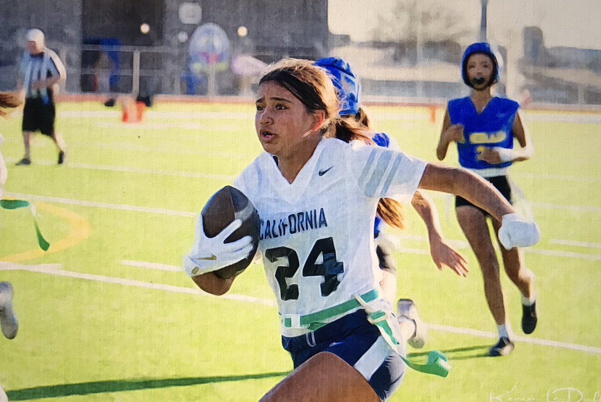 LeDuffKevin's tweet photo. Painted images of California High School Girls Flag Football. To view the full gallery go to https://t.co/Q6i0szbEKG
@WhittierNews 
@CalHiAthletics https://t.co/Ks8D4Xz3ls