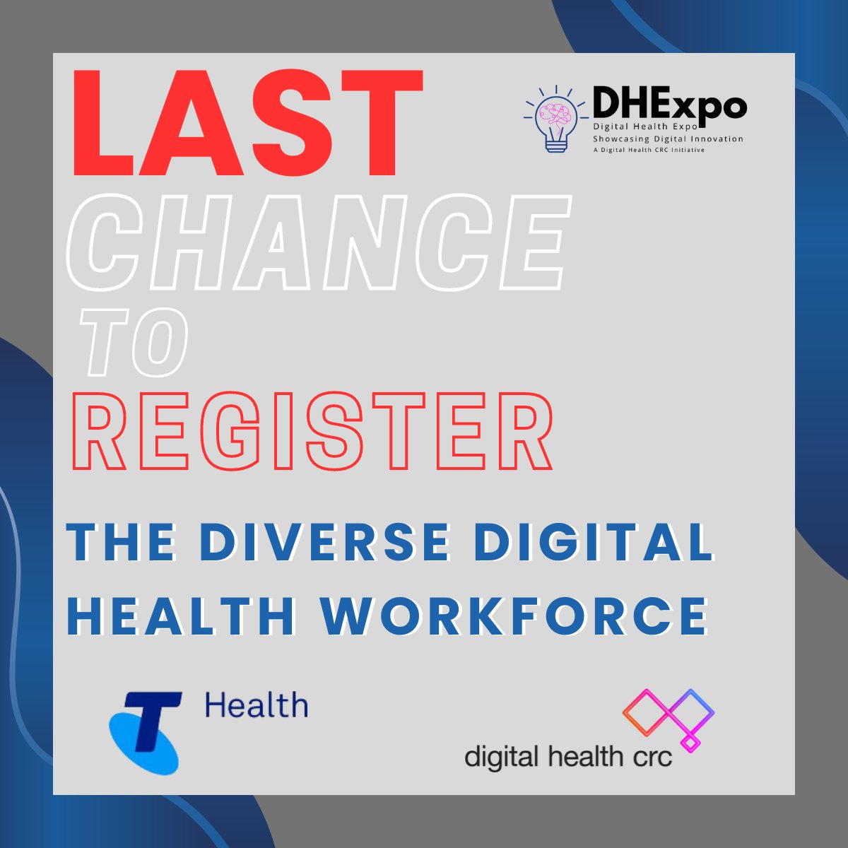 💣 Don't miss out on the opportunity to attend DHCRC's inaugural DHExpo Series event!  

💥IN-PERSON registrations are closing THIS SUNDAY the 13th of October!

💫 But don't worry, you can still register to attend ONLINE right up until day!

🔗 tinyurl.com/ddmm69dp