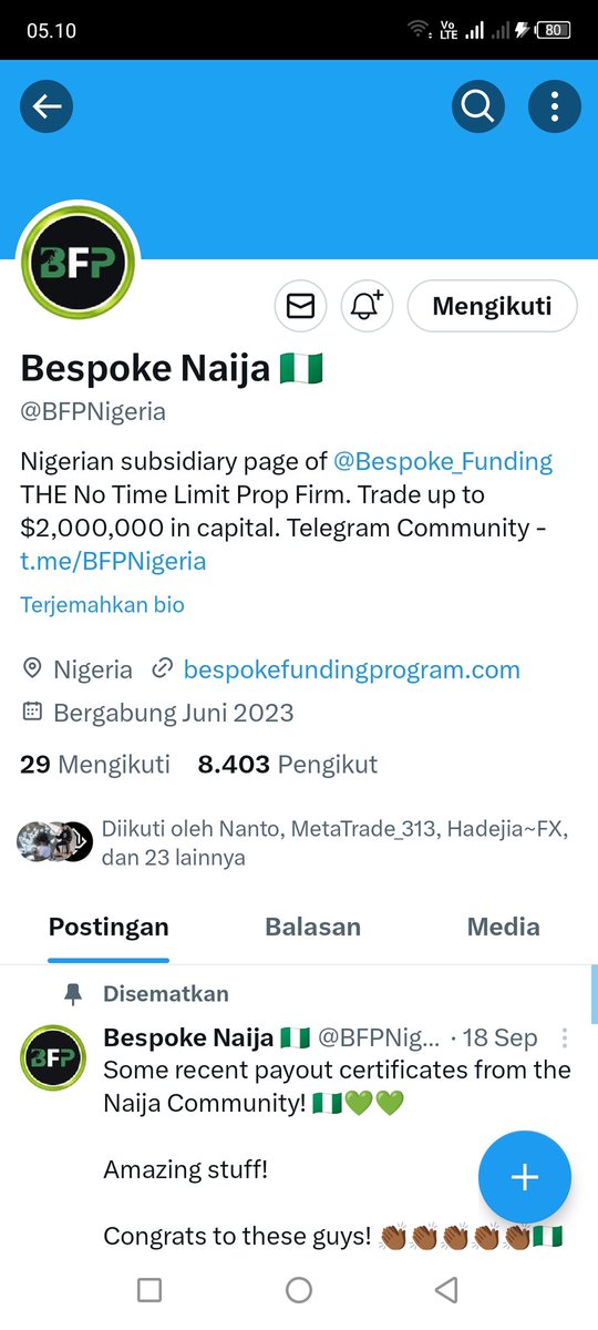bejo_fx's tweet photo. @ProsperoApril @Bespoke_Funding @BFPNigeria @begundal_cuan
@harnantowae
 @traderyarem313 https://t.co/6jmME26Unh