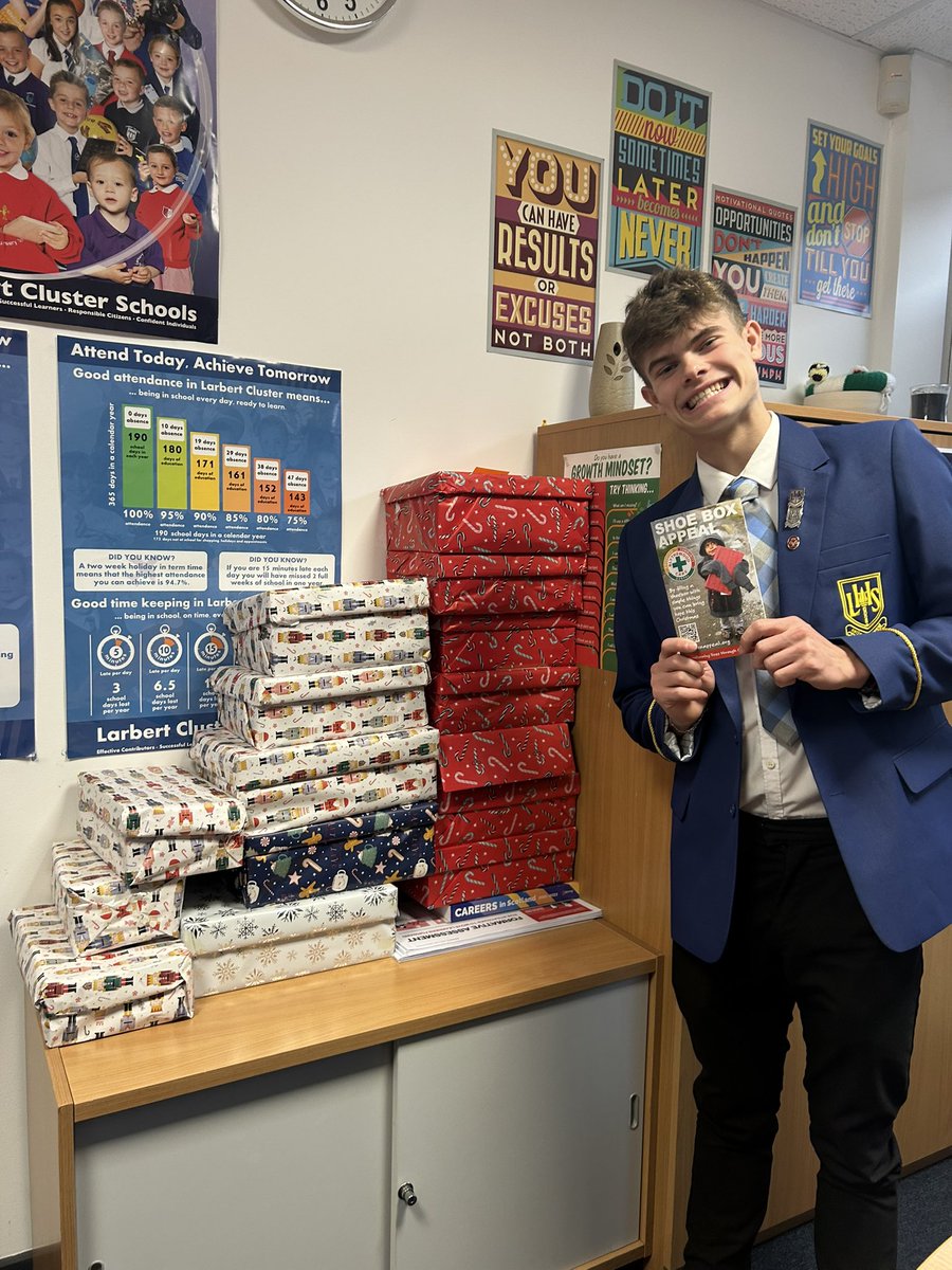 LHS Captains (@s6captains) on Twitter photo Our shoebox collection is starting to grow!! Remember if you’re still wanting to get involved in our Shoebox Appeal Competition, hand in your full & wrapped shoebox to either your Friday or Tuesday period 1 teacher!! 😊🫶🏼🎁
<a href="/mrscullenlhs/">Mrs Cullen</a>
<a href="/S6LHSYT/">S6LHSYT</a>
<a href="/LarbertHigh/">Larbert High School</a> Our shoebox collection is starting to grow!! Remember if you’re still wanting to get involved in our Shoebox Appeal Competition, hand in your full & wrapped shoebox to either your Friday or Tuesday period 1 teacher!! 😊🫶🏼🎁
<a href="/mrscullenlhs/">Mrs Cullen</a>
<a href="/S6LHSYT/">S6LHSYT</a>
<a href="/LarbertHigh/">Larbert High School</a>