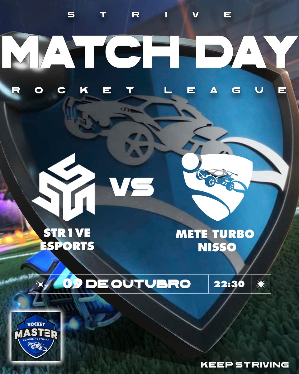 str1veesports's tweet photo. Hoje enfrentamos os Mete Turbo Nisso na RMLP e estamos determinados a dar tudo para garantir a nossa segunda vitória na liga. Vamos com tudo!
𝐊𝐞𝐞𝐩 𝐒𝐭𝐫𝟏𝐯𝐢𝐧𝐠
#keepstr1ving #keepstriving #str1veesports #twitch #esports #liga #RocketLeague #RL #RMLP #RLPT https://t.co/9nVlSEpUiK