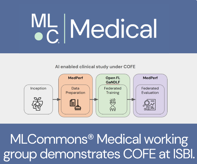 IntelSoftware's tweet image. Intel is driving #scalableAI solutions in healthcare and supporting @MLCommons Medical’s MedPerf work. With contributions to #OpenFL, a secure #federatedAI framework, Intel is committed to transformative healthcare innovations. Read more here: intel.ly/47R0RdM