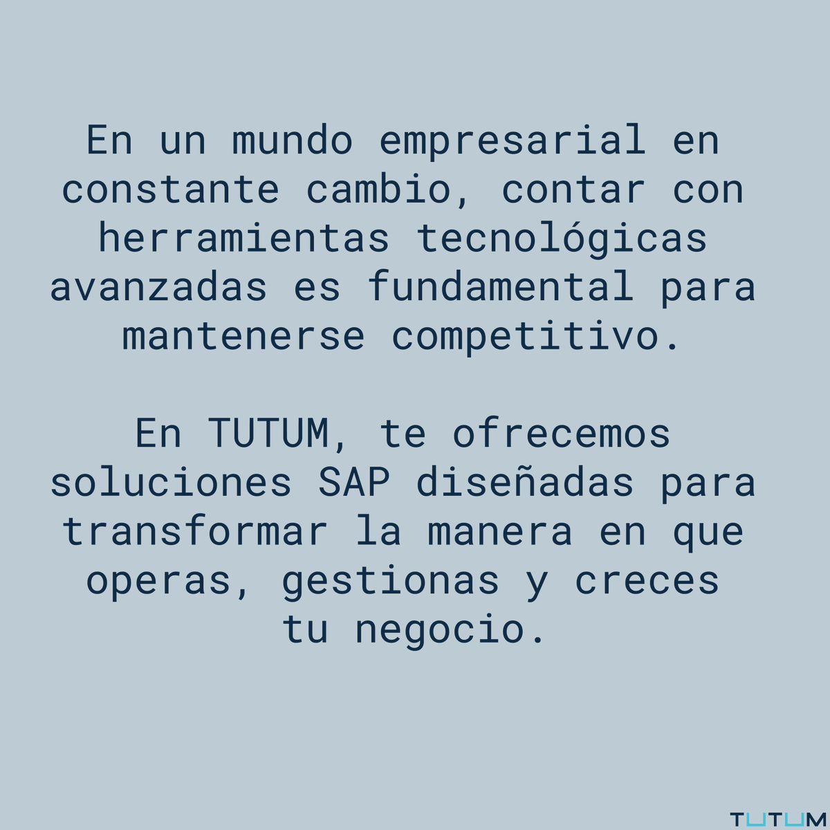 TutumTech's tweet photo. 🚀 Toma el control de la transformación digital con TUTUM y SAP. Optimiza, crece y escala tu negocio. El futuro es hoy. 🌐🔍

#SAP #TransformaciónDigital #Negocios #Productividad #Innovación https://t.co/jHqlHl6tkw