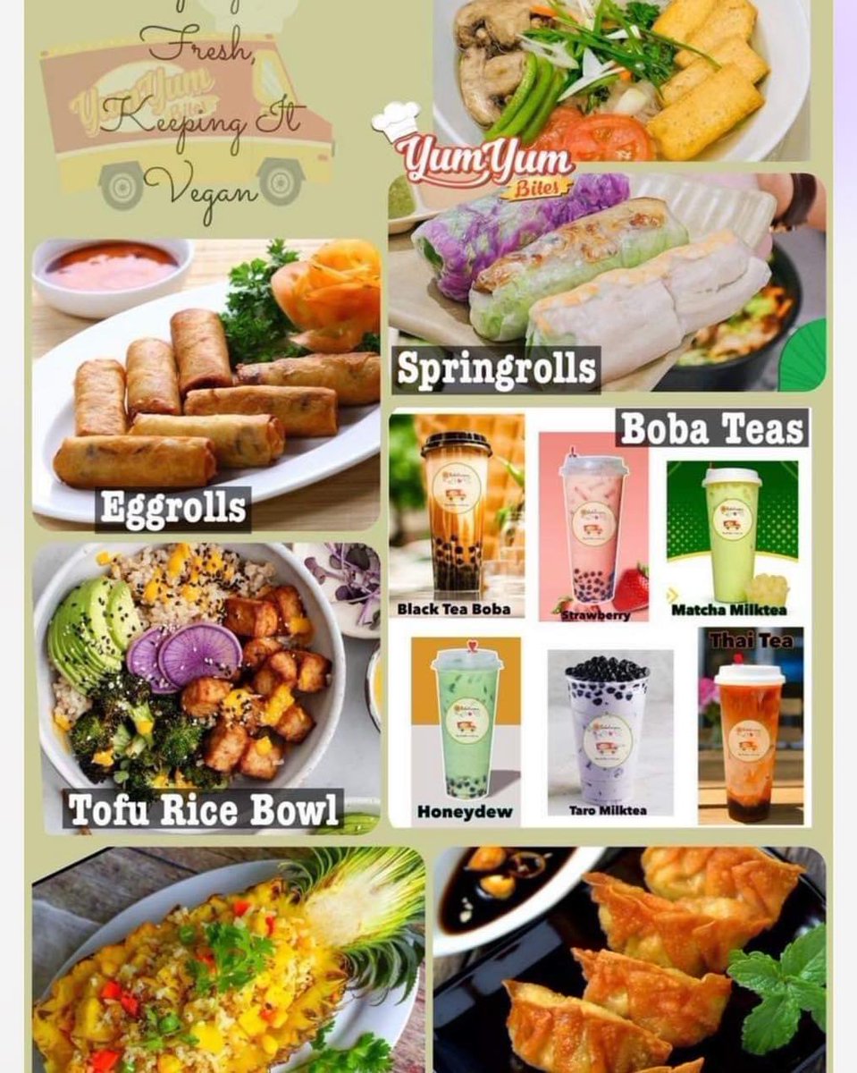 Yum Yum Bites (@yumyumbitesokc) on Twitter photo Thank you REV Fest for having us out at your 1st vegan festival. We had great time serving our vegan menu especially our vegan boba teas. See you all next year! Thank you REV Fest for having us out at your 1st vegan festival. We had great time serving our vegan menu especially our vegan boba teas. See you all next year!
