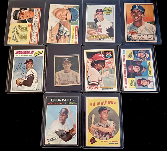 Today's Estate Highlight: Vintage Baseball Card Lot including Eddie Matthews / Willie McCovey / Johnny Bench - Click Link in Bio for Info

Estate Sale currently underway. Ending 4:00 PM this Sunday October 13th.

#VintageBaseballCards #EddieMatthews #WillieMcCovey #JohnnyBench