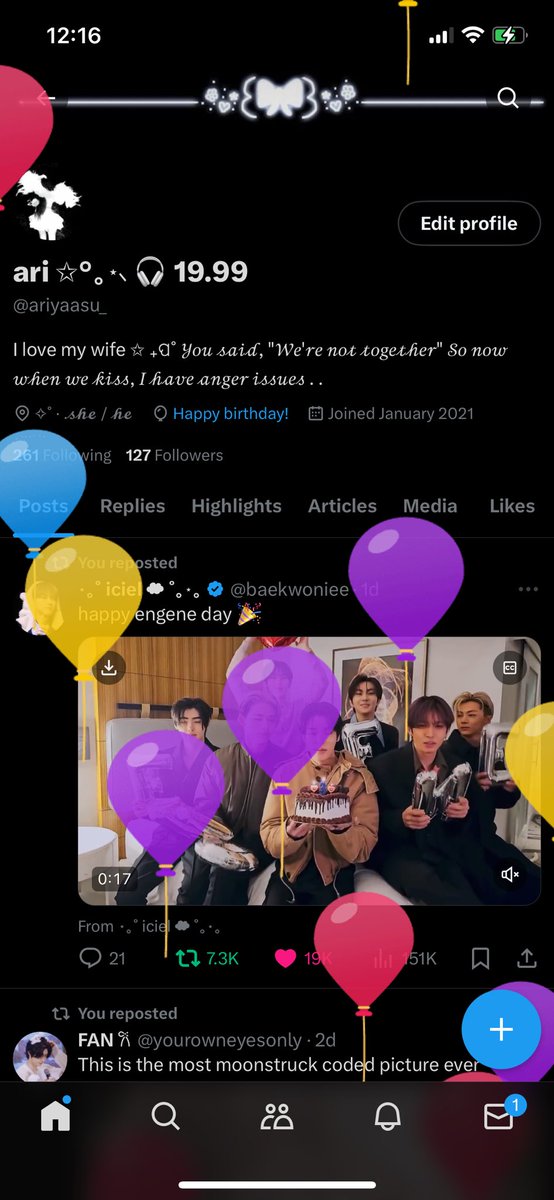 ariyaasu_'s tweet photo. First birthday as a p1ece 🙏 https://t.co/P2hyaGeAyw