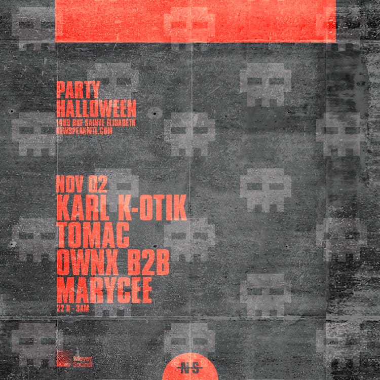BOOOOOOOOOOOOOMMMMMMMMMM

Gratuit avant minuit

Téléchargez vos billets ici:
🎫 bit.ly/HalloweenNewsp…

DJ kärl k-otik sera de retour au Newspeak pour l’Halloween pour un événement trance avec ses bons amis Tomac et Marycee B2B OWNX le 2 nov. 2024 -&gt; "all-time classic set"