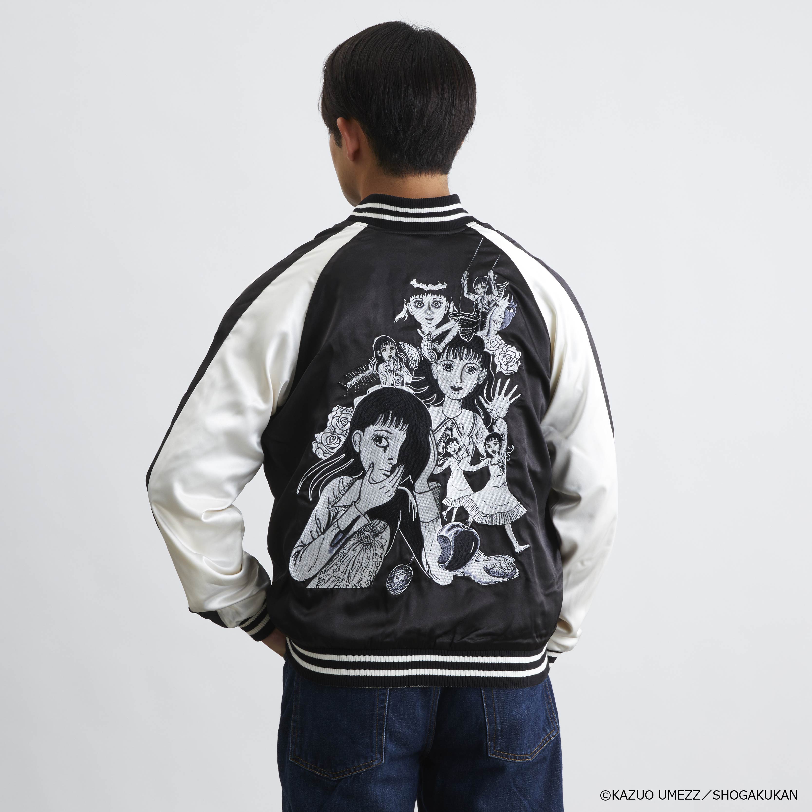まめ蔵♪美品✨爆烈乱漫娘　豪華刺繍　リバーシブル　スカジャン　鳳凰　龍 スカジャン BRSK-17000B 鬼若丸×梟と龍: 爆裂爛漫娘(爆烈爛漫娘)