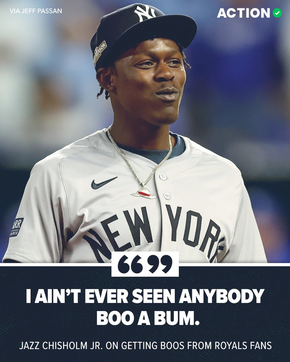 ActionNetworkHQ's tweet image. This Jazz Chisholm Jr. quote goes hard 😤