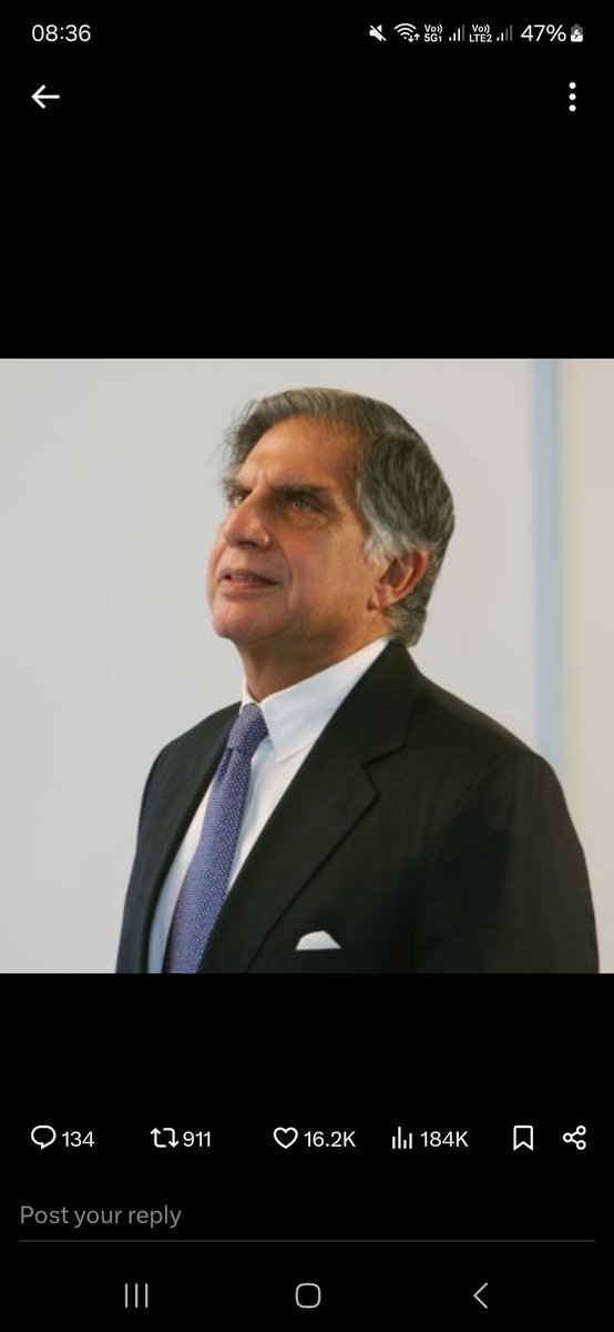 India has lost a titan, a visionary who reshaped the trajectory of modernity. Ratan, he was a symbol of integrity, compassion, and an unwavering dedication to the common good. His legacy is woven into the very fabric of the nation, and such legends never truly fade. Om Shanti.🙏