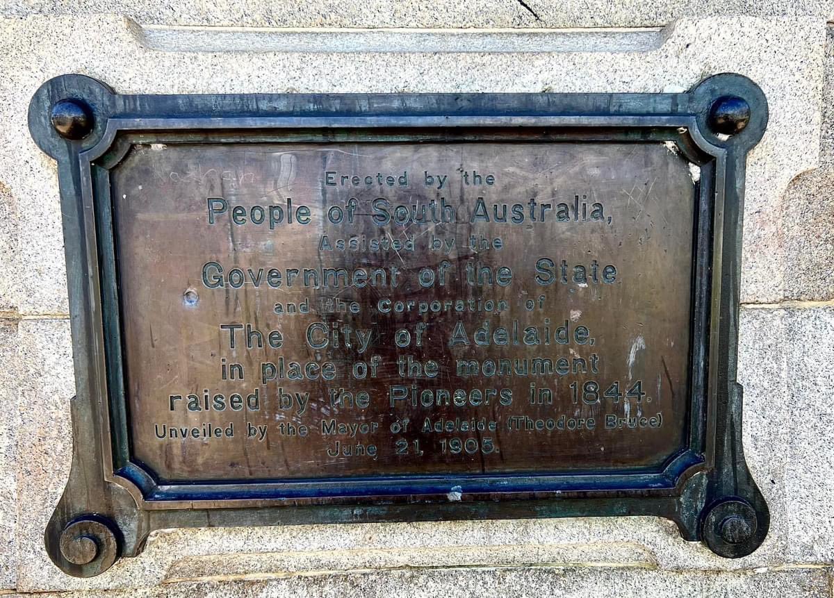 After a funeral service at Holy Trinity, Col. William Light was interred in Light Square in Adelaide at noon  #otd 10 Oct 1839. He was 53. His breastplate read ‘Founder of a City’. Several thousand attended. The current monument is was veiled in 1905. 
On #KaurnaCountry.