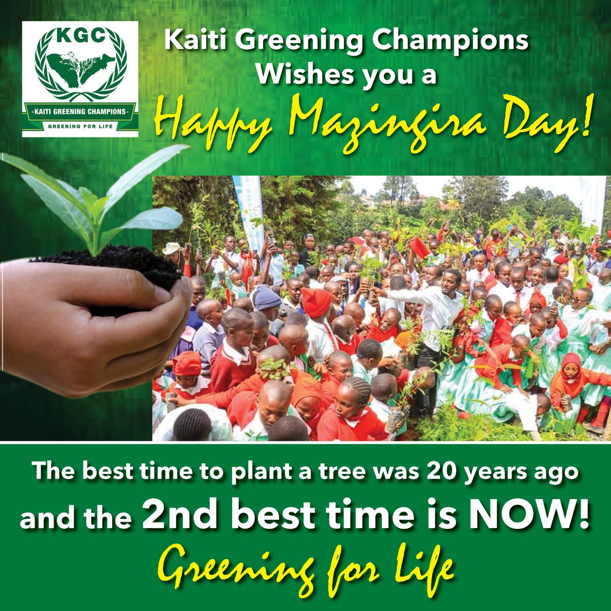 kaiti_gc's tweet photo. Let's be the change we wish to see! Protecting our environment is crucial for a sustainable future. Every action counts.

Together, we can create a healthier planet for generations to come.

#GreeningforLife #MazingiraDay https://t.co/BPoD8fFAVj