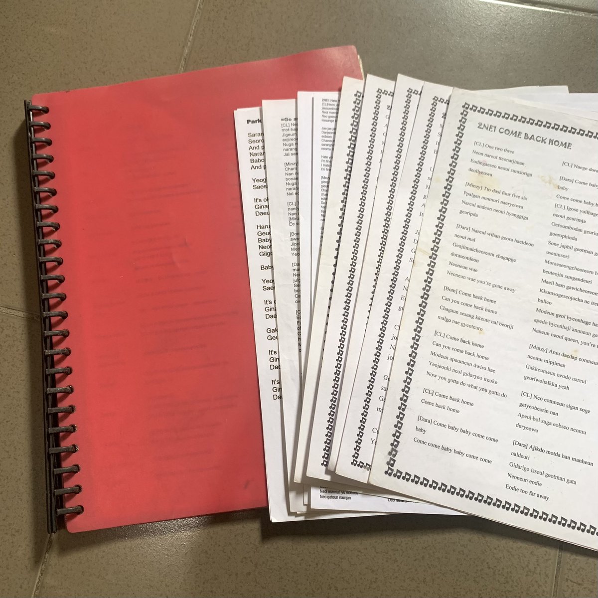 eiv_viee's tweet image. kaya pala ayaw pa magpatapon ng 13-year-old clearbook ko kasi magagamit ko pala pagreview ng lyrics sa setlist after a decade 🥺 still can't believe i'm seeing my queens next month @krungy21 @chaelinCL @haroobomkum @mingkki21 🤧🫶🏻

#2NE1_WELCOMEBACK 
#2NE1_WELCOMEBACKinManila