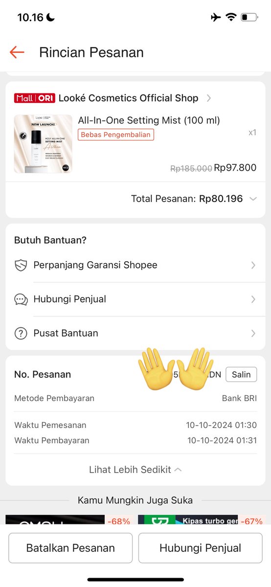 happysr_'s tweet photo. @lookecosmetics @nvmee_id Hasil tidak tidurku semalaman🙂‍↔️ https://t.co/1ykLptYOTK
