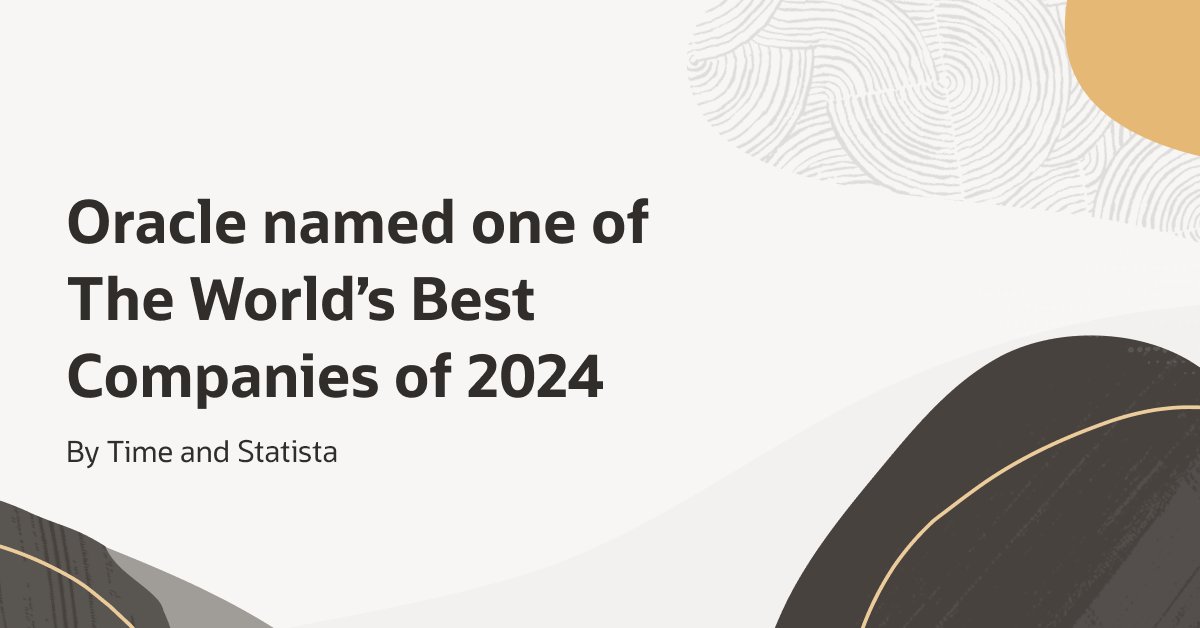We are honored to be named as one of the top 15 companies changing the world on <a href="/TIME/">TIME</a>’s 2024 list: social.ora.cl/6017UvGwJ