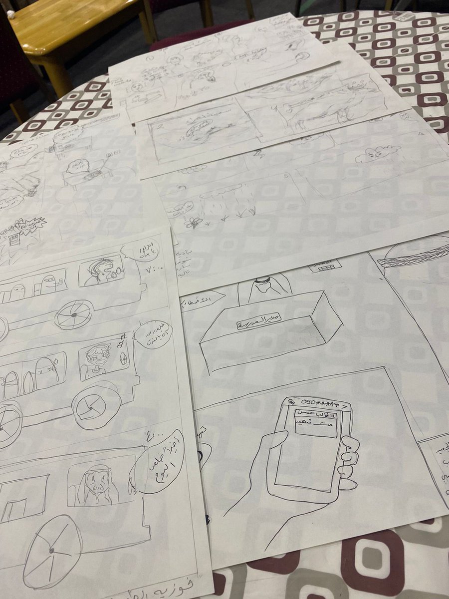 بحضور اكثر من 30 متدربة 
انطلقت ورش التدريب على #فن_الكومكس بـمقر  #جمعية_الثقافة_والفنون_بالطائف بالتعاون مع فريق مساحة فن
بقيادة المدربة : فاطمة الشريف 
والفريق المساند